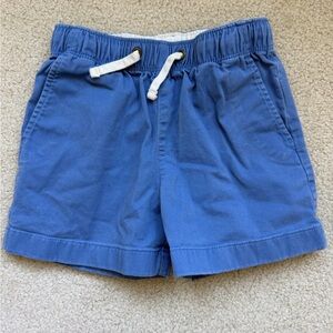 Crewcuts Blue Pull-On Cotton Shorts with Drawstring